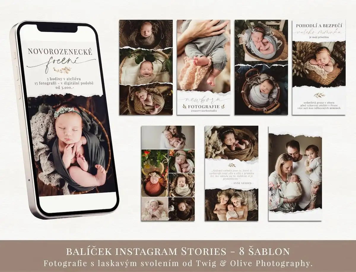 newborn instagram stories