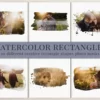 Watercolor rectangles - foto masky